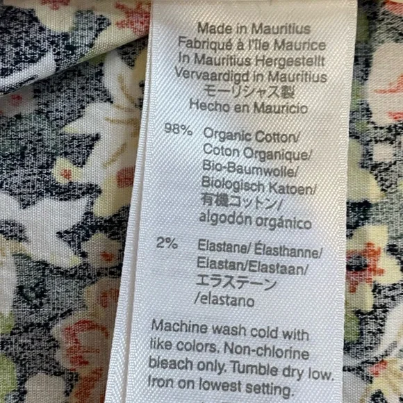 Re-imagined By J Crew Button Collared Shirt floral long sleeve Mens Organic - Picture 5 of 9